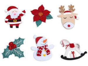emballage de Noël en tissu double face en gros