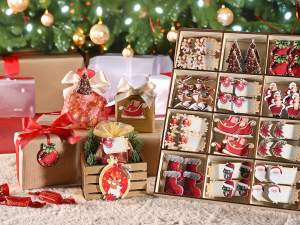 autocollants en gros décorations de Noël paquets