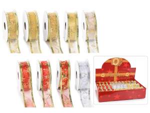 Rubans de Noël en gros, bordures modelables