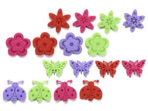 Grossiste décorations fleurs papillons en tissu