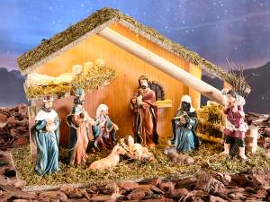 Grossista capanna presepe Natale luci