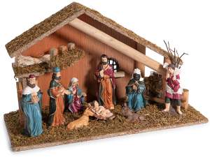 Grossista capanna presepe Natale luci