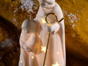 ingrosso presepe luce porcellana