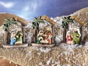 Ingrosso presepio resina colorata