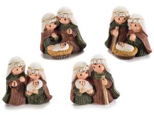 Grossista presepe resina colorata