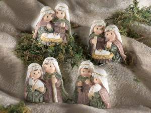 Grossista presepe resina colorata