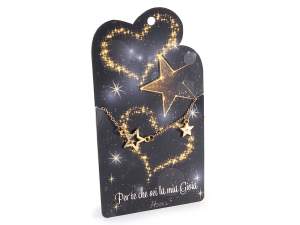 Pulsera de estrella y corazón con diamantes