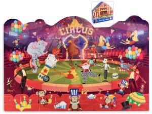 ingrosso puzzle circo animali bimbo