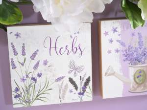 Grossista quadretto legno lavanda