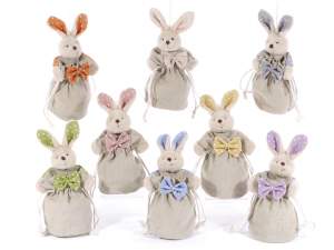 Rabbit fabric sweets bag