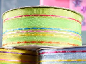 Rainbow organza ribbons wholesalers