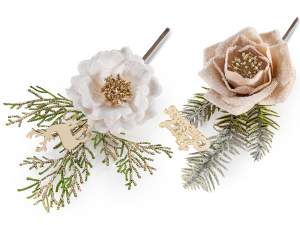 ingrosso pick rametto rosa natale