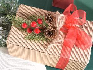 Grossista pick natale pigne bacche fiocco corda