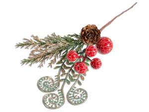 Venta al por mayor ramitas de piñas navideñas