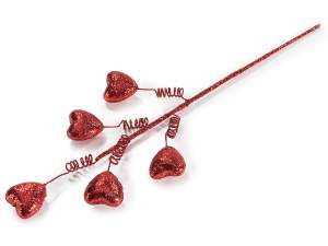 ingrosso ramo cuore glitter packaging