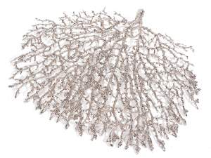 Ingrosso ramo corallo chiudi pacco natale glitter