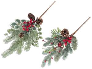 grossista ramo pino bacche natale