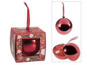Transparent openable spheres hang
