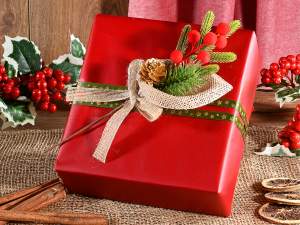 wholesale twig pick golden pine cone christmas