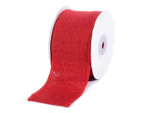 Red jute ribbon