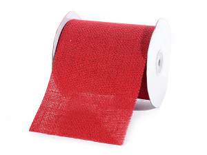 Red jute ribbon