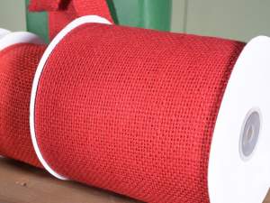 Red jute ribbon