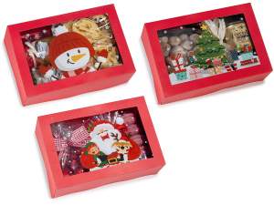 wholesale red paper Christmas box