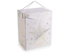 Christmas gold snowflake box wholesaler