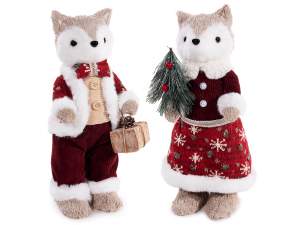 décoration de renard de Noël en gros