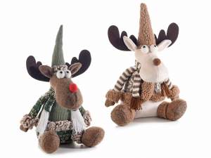 Ingrosso peluche renna natale