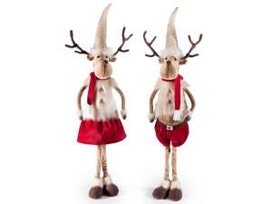 Grossista renna Natale vetrine eco pelliccia