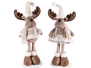 ingrosso natale vetrina renne peluches