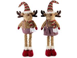 ingrosso renna natale decoro vetrina