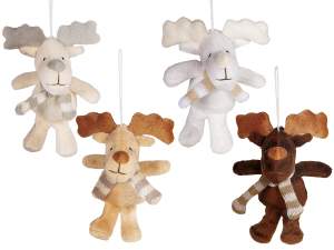 ingrosso renna natale peluches decoro albero