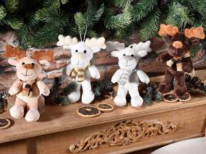 gros rennes jouets en peluche de Noël décoration