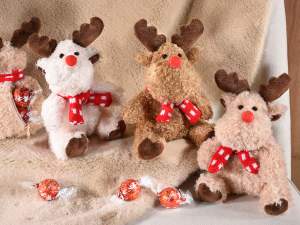 Porte-bonbons en peluche en forme de renne en gros