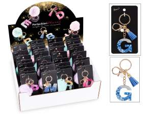 wholesale key rings alphabet letters
