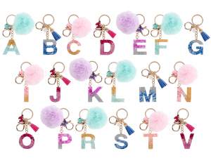 wholesale key rings alphabet letters