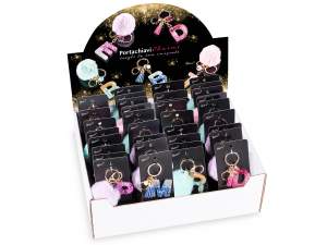 wholesale key rings alphabet letters
