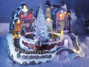 Wholesale animated christmas scenery lights