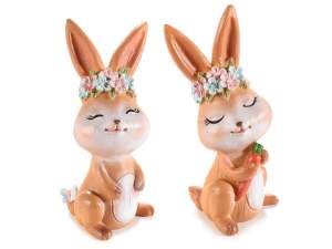wholesale resin rabbit decoration