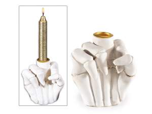 Halloween skeleton candle holder wholesaler