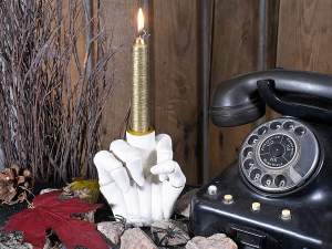 Halloween skeleton candle holder wholesaler