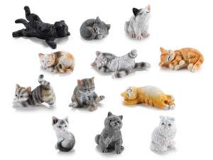 wholesale miniature resin cat