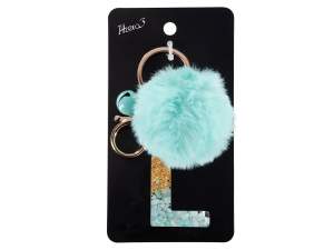 wholesale L key ring letter alphabet