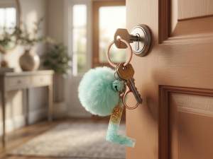 wholesale L key ring letter alphabet