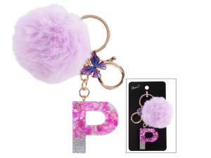 wholesale alphabet keychain letter P