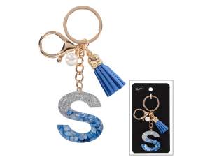 wholesaler keychain alphabet letter S