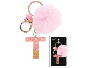 Wholesale Letter T Keychain Charm