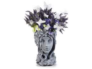 Wholesale water lily vase goddess face woman